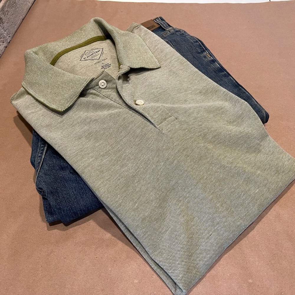 LG St. John’s Bay Pique Polo/ Short Slv/ Olive Green